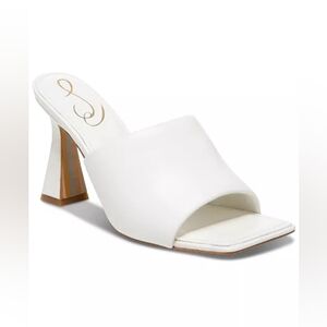 Sam Edelman Carmen White Leather Mules